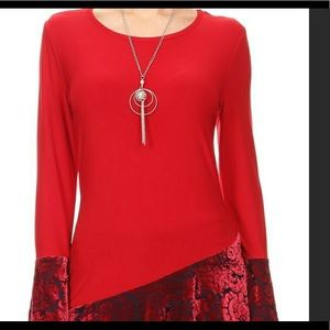 Multi-Media Bell Sleeve Top